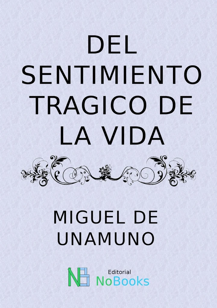 Portada de Del Sentimiento Trágico de la Vida, de Miguel de Unamuno