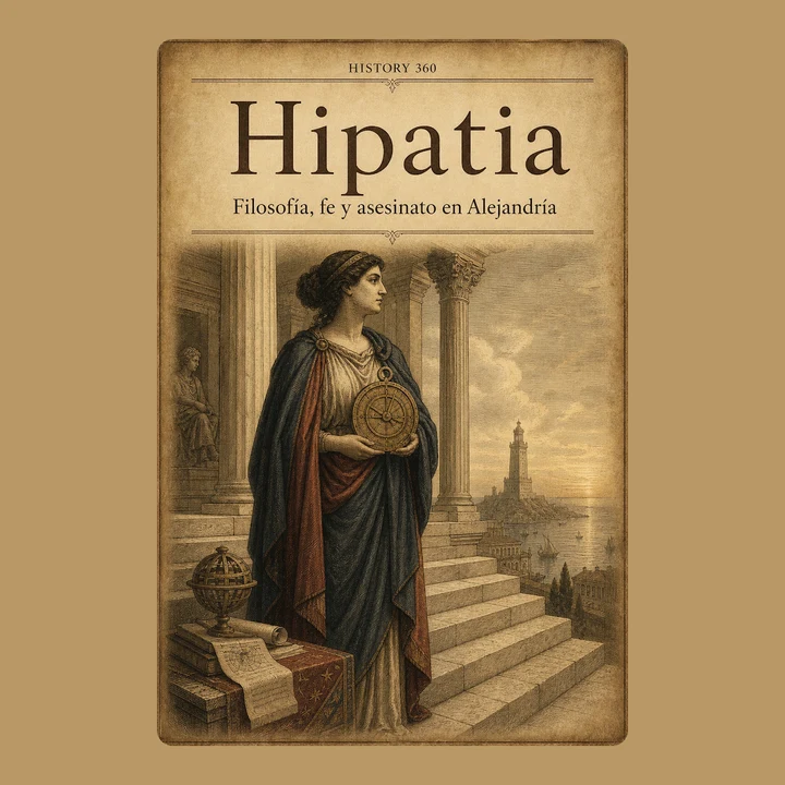 Portada de Hipatia. Filosofía, fe y asesinato en Alejandría., de HISTORY 360