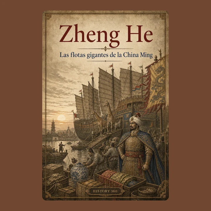 Portada de Zheng He. Las flotas gigantes de la China Ming., de HISTORY 360