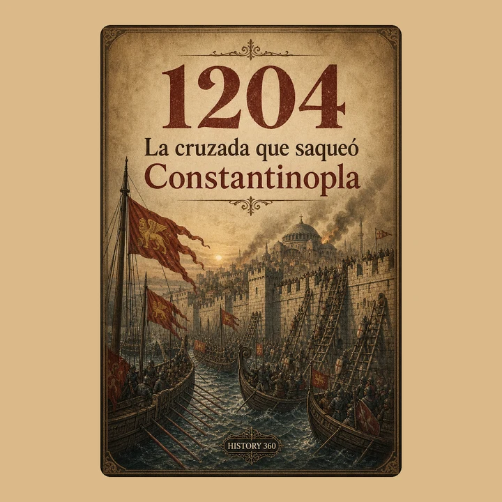Portada de 1204. La cruzada que saqueó Constantinopla., de HISTORY 360