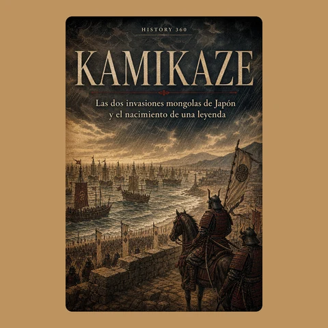 Portada de Kamikaze. Las dos invasiones mongolas de Japón y el nacimiento de una leyenda.