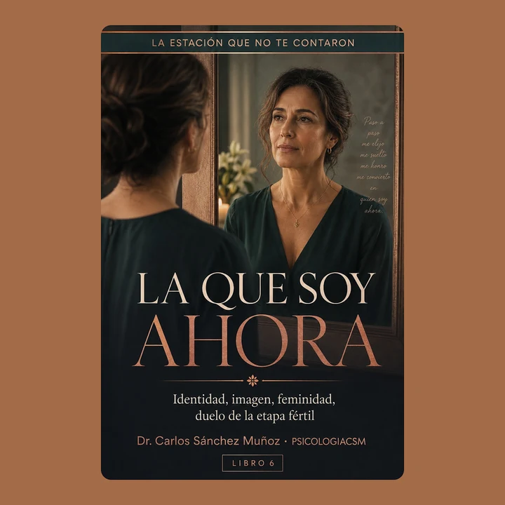 Portada de LA QUE SOY AHORA: Identidad, imagen, feminidad, duelo de la etapa fértil, de Dr. Carlos Sánchez Muñoz