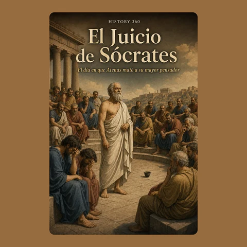 Portada de El Juicio de Sócrates. El día en que Atenas mató a su mayor pensador.