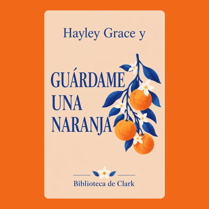 Portada de Hayley Grace y GUÁRDAME UNA NARANJA, de Biblioteca de Clark
