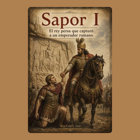 Portada de Sapor I. El rey persa que capturó a un emperador romano.
