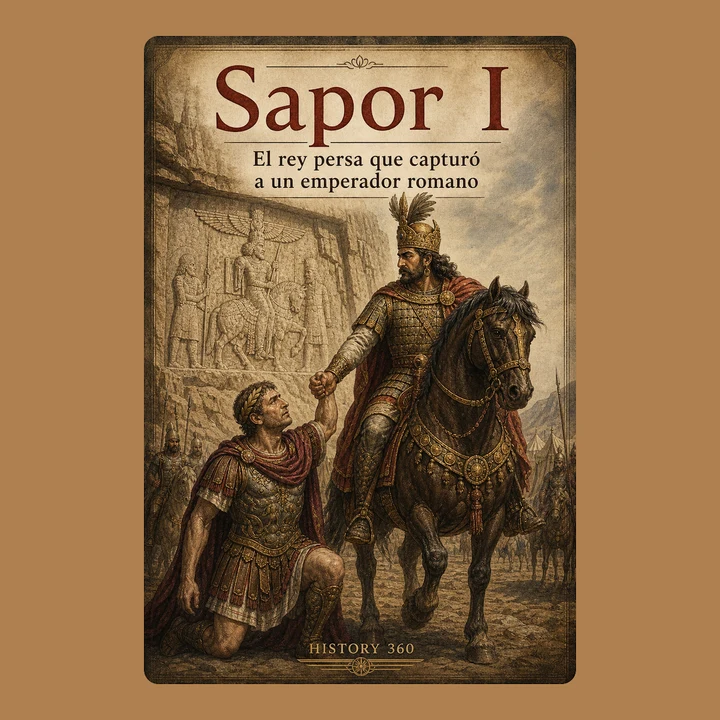 Portada de Sapor I. El rey persa que capturó a un emperador romano., de HISTORY 360