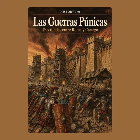 Portada de Las Guerras Púnicas. Tres rondas entre Roma y Cartago.