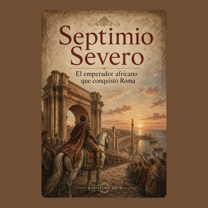 Portada de Septimio Severo. El emperador africano que conquistó Roma., de HISTORY 360