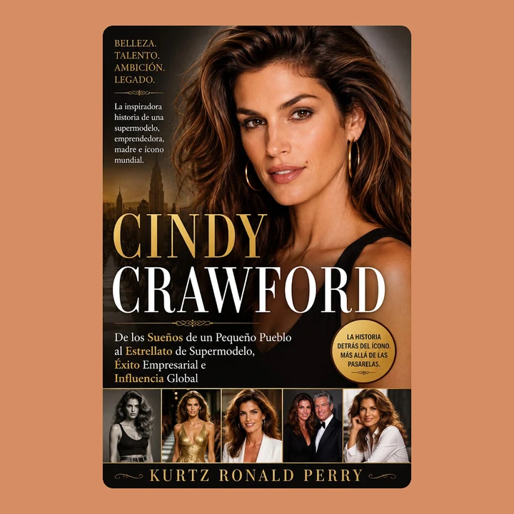 Portada de CINDY CRAWFORD: De sueños de pueblo pequeño al estrellato de supermodelo, éxito empresarial e influencia global., de KURTZ RONALD PERRY