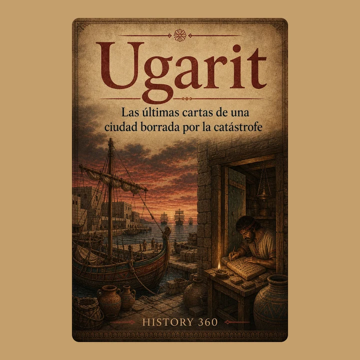 Portada de Ugarit. Las últimas cartas de una ciudad borrada por la catástrofe., de HISTORY 360