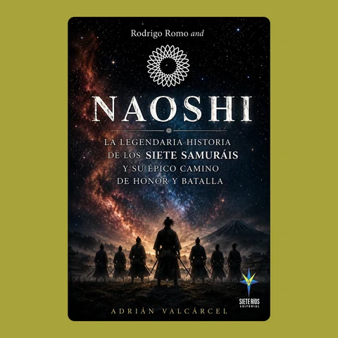 Portada de Rodrigo Romo and NAOSHI: La legendaria historia de los siete samuráis y su épico camino de honor y batalla