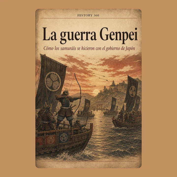 Portada de La guerra Genpei. Cómo los samuráis se hicieron con el gobierno de Japón., de HISTORY 360