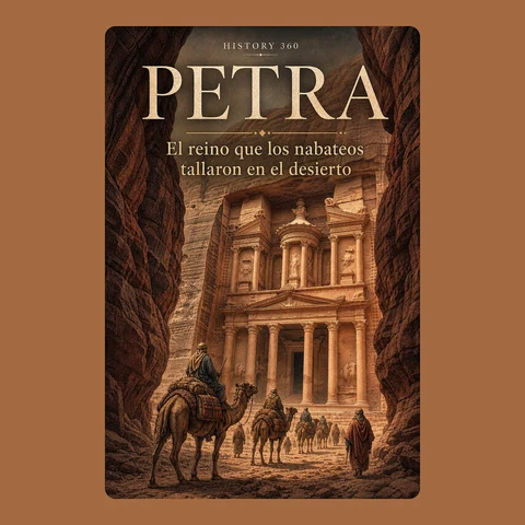 Portada de Petra. El reino que los nabateos tallaron en el desierto.