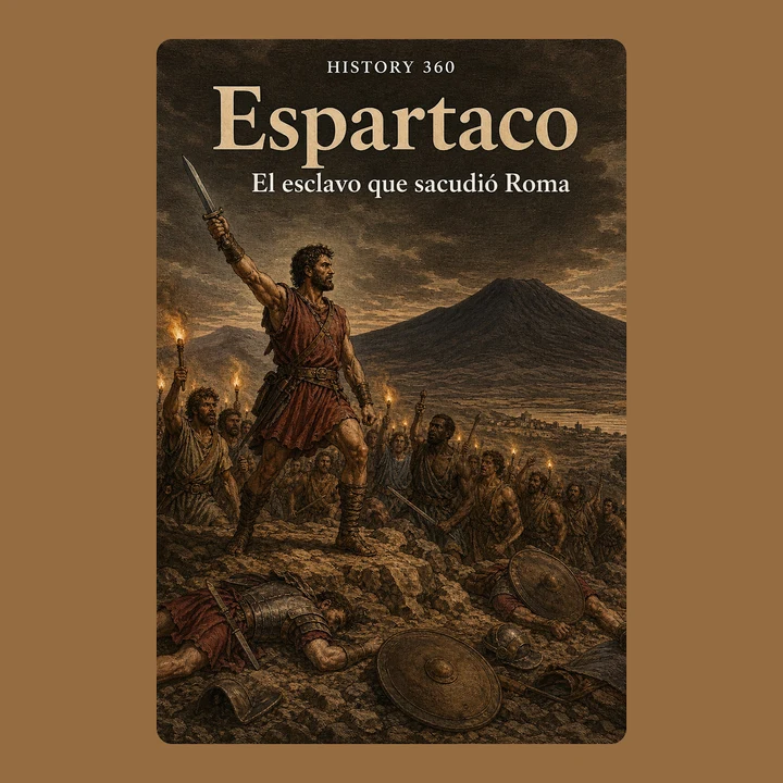 Portada de Espartaco. El esclavo que sacudió Roma., de HISTORY 360