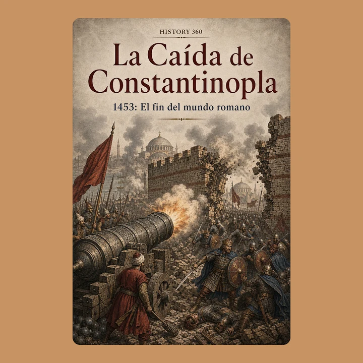 Portada de La Caída de Constantinopla. 1453: El fin del mundo romano., de HISTORY 360