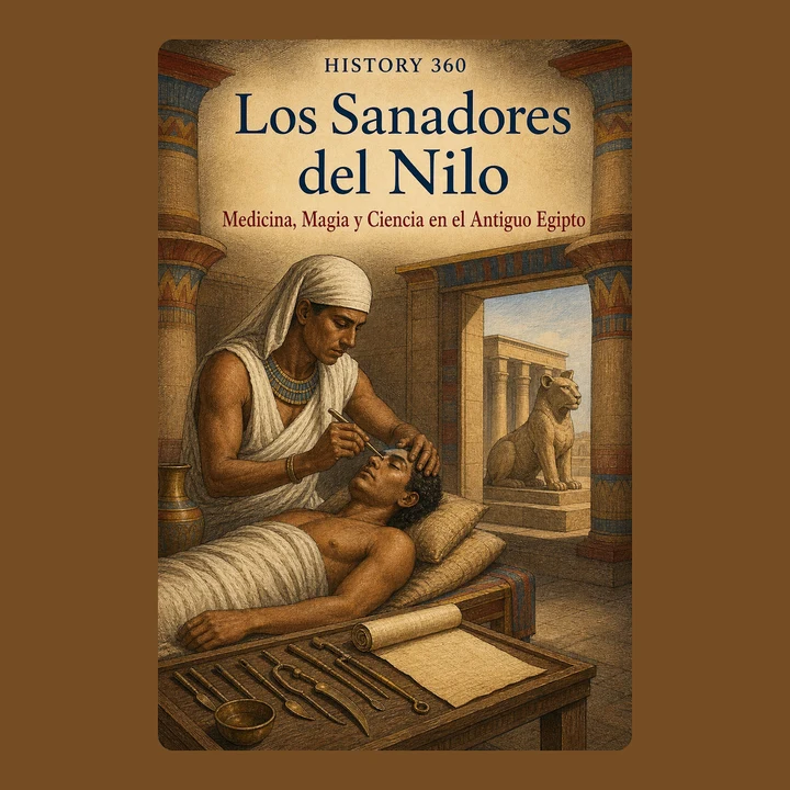Portada de Los Sanadores del Nilo. Medicina, Magia y Ciencia en el Antiguo Egipto., de HISTORY 360