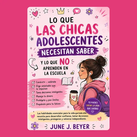 Portada de Lo que las adolescentes necesitan saber y lo que NO aprenden en la escuela: Las habilidades esenciales para la vida que toda niña necesita para desarrollar confianza, tomar decisiones inteligentes, protegerse y volverse independiente