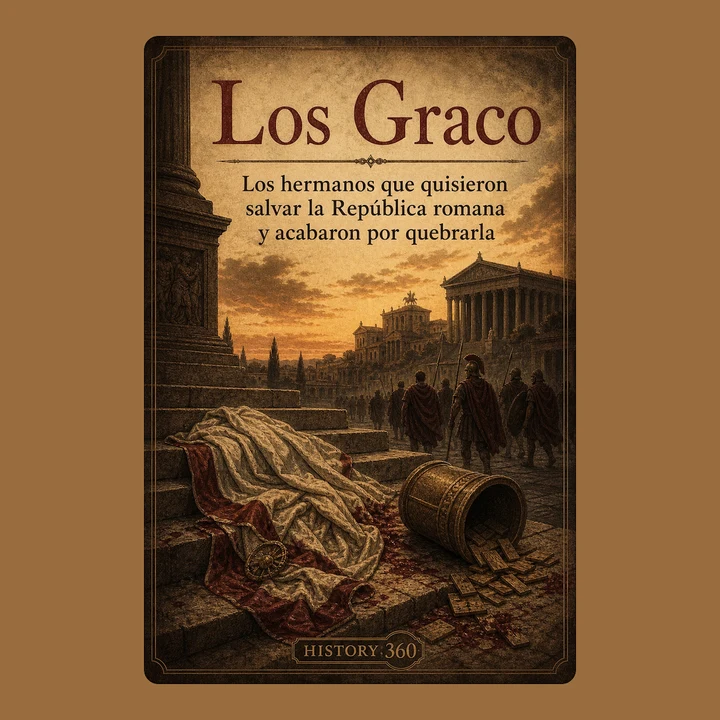 Portada de Los Graco. Los hermanos que quisieron salvar la República romana y acabaron por quebrarla., de HISTORY 360