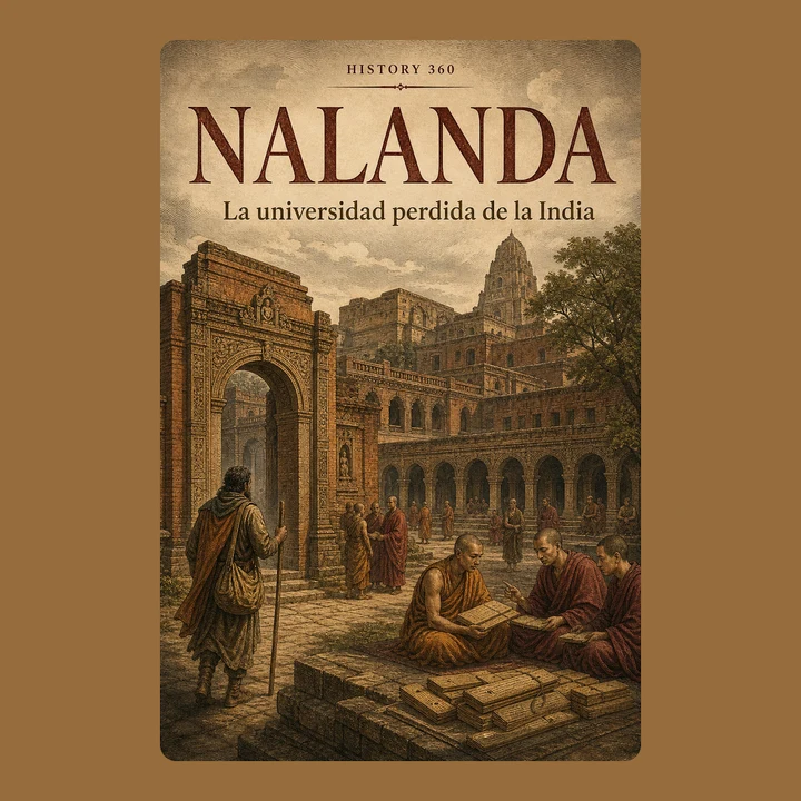 Portada de Nalanda. La universidad perdida de la India., de HISTORY 360