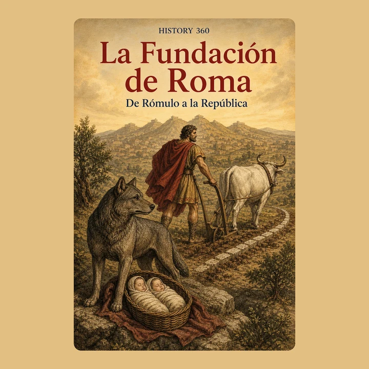 Portada de La Fundación de Roma. De Rómulo a la República., de HISTORY 360