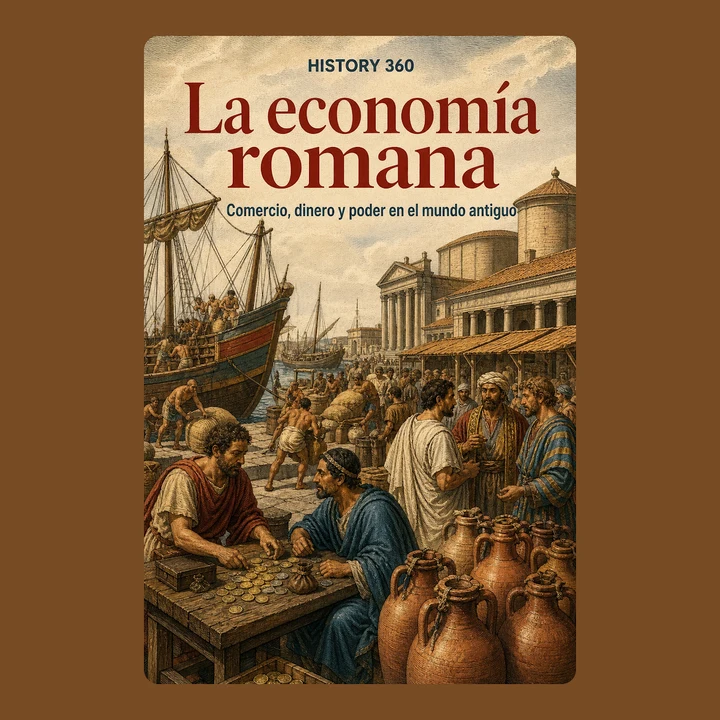 Portada de La economía romana. Comercio, dinero y poder en el mundo antiguo., de HISTORY 360