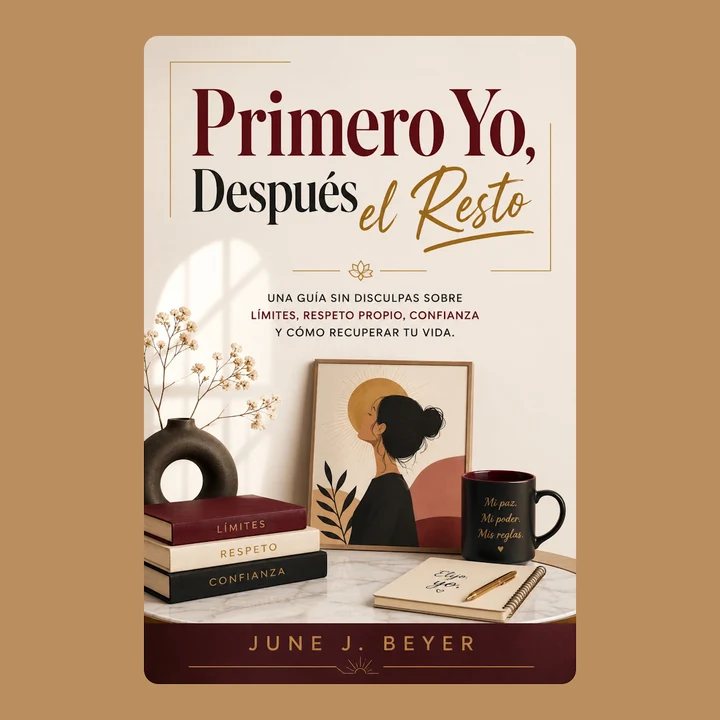 Portada de Primero Yo, Después el Resto: Una guía sin disculpas sobre límites, respeto propio, confianza y cómo recuperar tu vida, de June J. Beyer