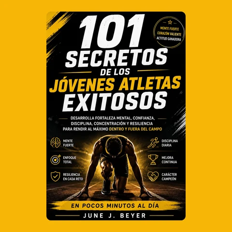 Portada de 101 secretos de los jóvenes atletas exitosos: Desarrolla fortaleza mental, confianza, disciplina, concentración y resiliencia para rendir al máximo dentro y fuera del campo