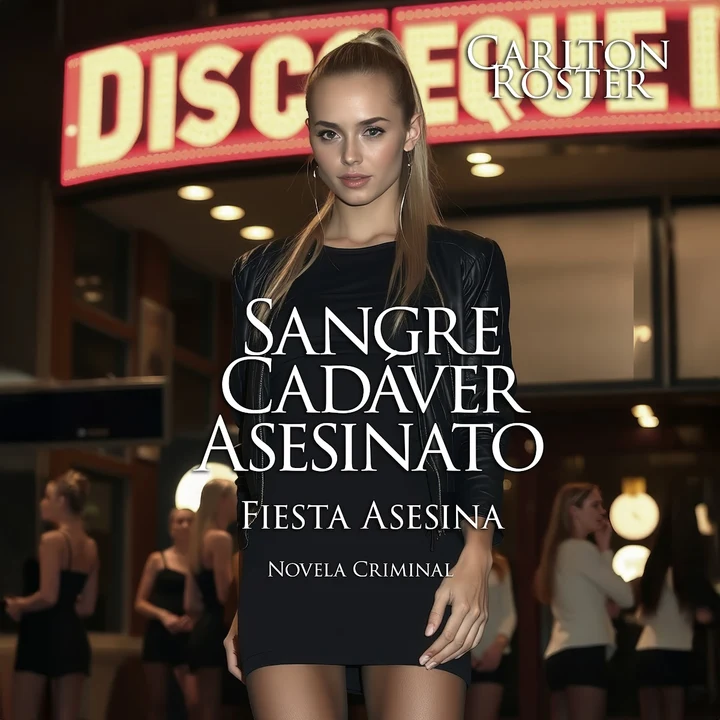 Portada de Sangre Cadáver Asesinato: Fiesta Asesina | Novela Criminal, de Carlton Roster