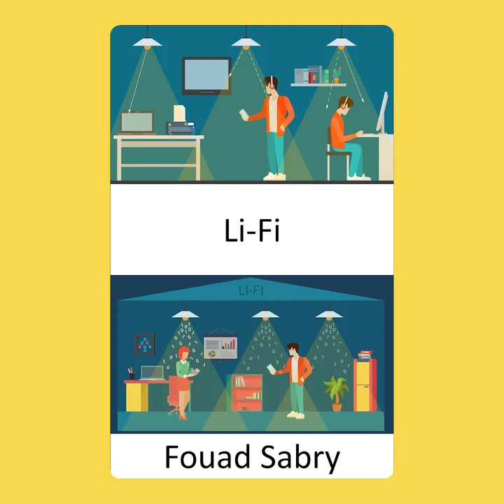 Portada de Li-Fi: Redes consistentes y de alta velocidad basadas en luz, de Fouad Sabry