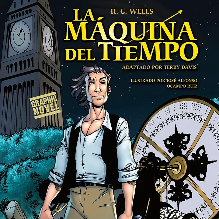 Portada de Maquina del Tiempo, de H.G. Wells