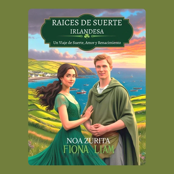 Portada de Raíces de Suerte Irlandesa: Un Viaje de Suerte, Amor y Renacimiento, de Noa Zurita