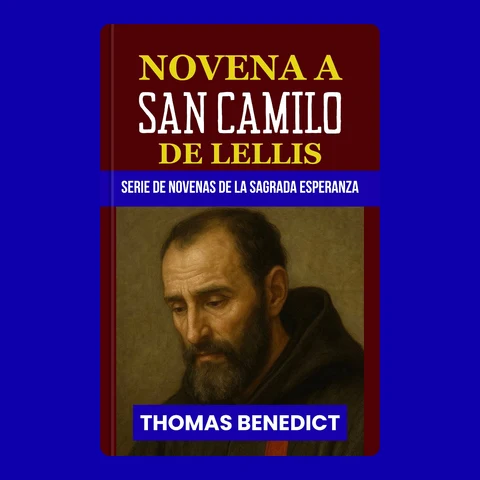 Portada de NOVENA A SAN CAMILO DE LELLIS: Patrón de los enfermos, los hospitales y los trabajadores de la salud: una devoción de oración de nueve días de la serie de novenas a la Sagrada Esperanza