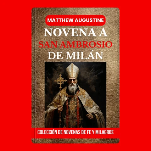 Portada de NOVENA A SAN AMBROSIO DE MILÁN: Doctor de la Iglesia y Patrón de la Sabiduría y los Catecúmenos: Un viaje de oración de nueve días de la Novena de Fe y Milagros