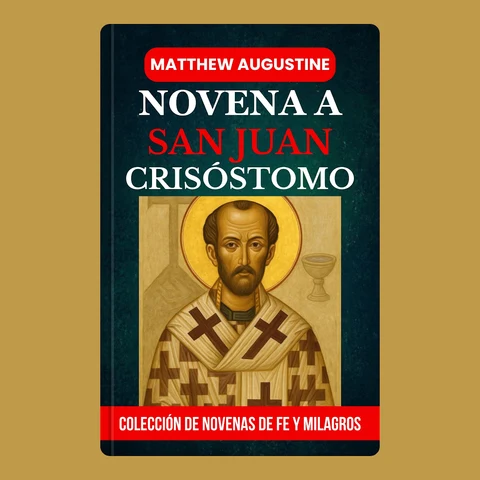 Portada de NOVENA A SAN JUAN CRISÓSTOMO: Doctor de la Iglesia y Patrón de Predicadores y Oradores – Una devoción espiritual de nueve días de la Colección de Novena de Fe y Milagros
