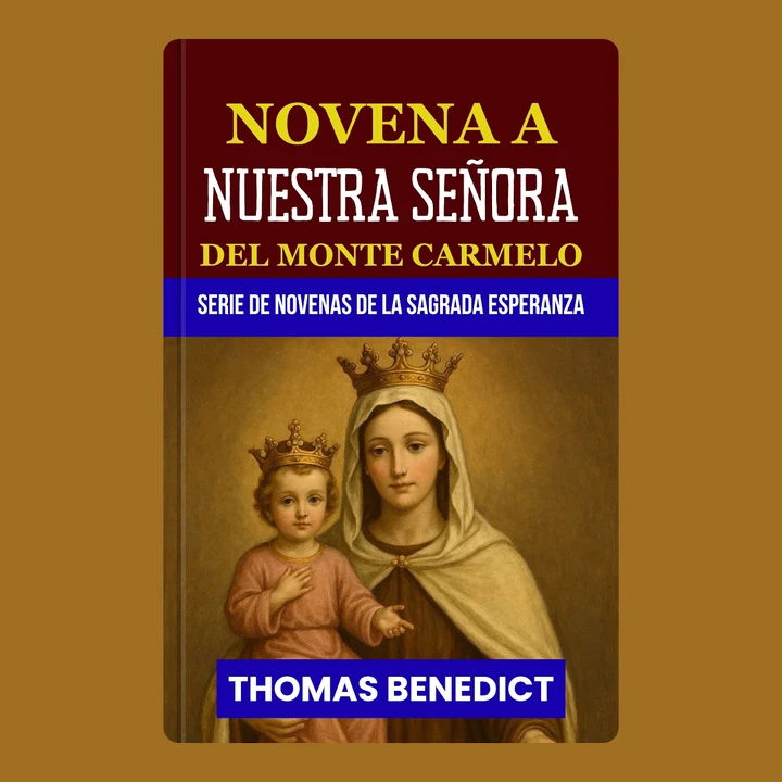 Portada de NOVENA A NUESTRA SEÑORA DEL MONTE CARMELO: El Santo Escapulario, la protección y la intercesión amorosa de María: una devoción de oración de nueve días de la serie de novenas a la Sagrada Esperanza, de Thomas Benedict