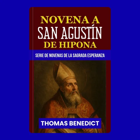 Portada de NOVENA A SAN AGUSTÍN DE HIPONA: Conversión, confesiones y la búsqueda de la verdad de Dios: una devoción espiritual de nueve días de la serie de novenas a la Sagrada Esperanza