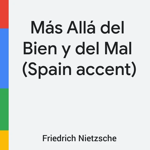 Portada de Más Allá del Bien y del Mal (Spain accent)