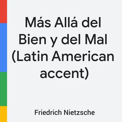Portada de Más Allá del Bien y del Mal (Spain accent)