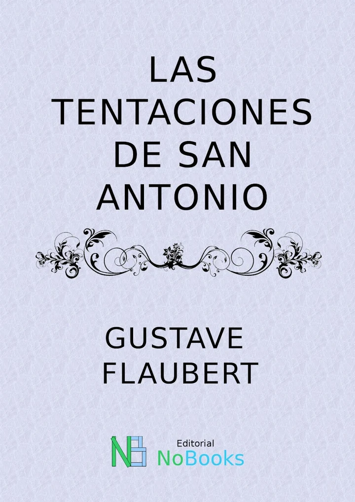 Portada de Las tentaciones de San Antonio, de Gustave Flaubert