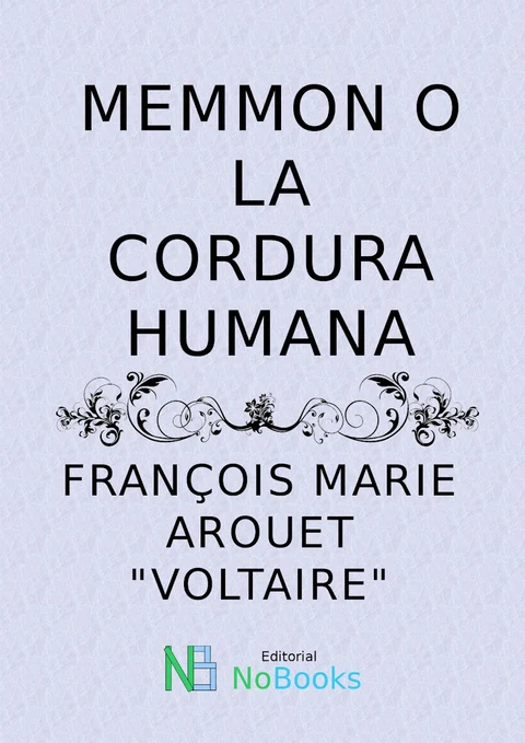 Portada de Memmon o la cordura humana