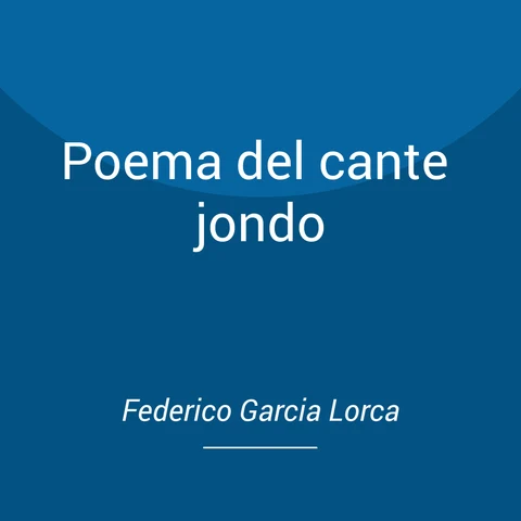 Portada de Poema del cante jondo