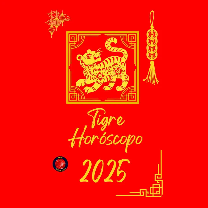 Portada de Tigre Horóscopo 2025, de Alina Rubí
