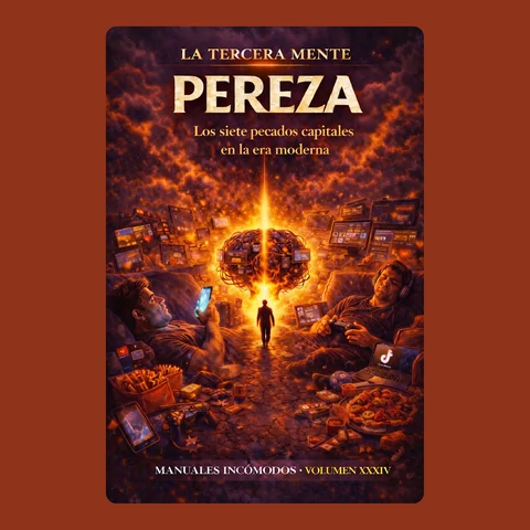 Portada de PEREZA: El hábito silencioso de dejar tu vida para después: La Tercera Mente · Manuales Incómodos Los siete pecados capitales en la era moderna