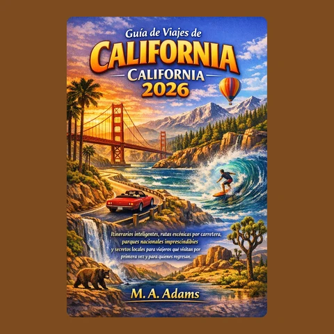 Portada de Guía de viajes de California 2026: Itinerarios inteligentes, rutas escénicas por carretera, parques nacionales imprescindibles y secretos locales para viajeros que visitan por primera vez y para quienes regresan.