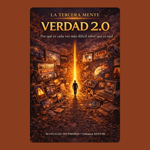 Portada de VERDAD 2.0: Porqué es cada vez más difícil saber qué es verdad: Manuales Incómodos de La Tercera Mente por Juan Carlos Villegas Príncipe
