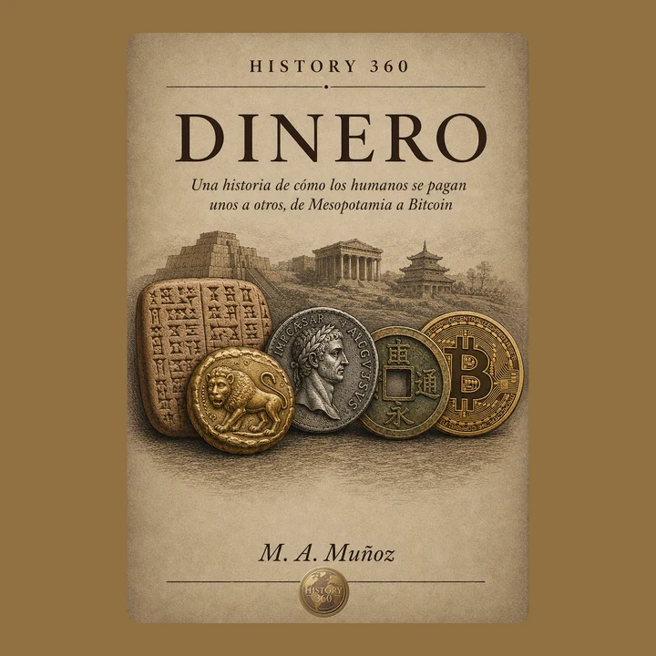 Portada de El dinero: una historia de cómo los seres humanos se pagan entre sí, desde Mesopotamia hasta el bitcoin, de History 360