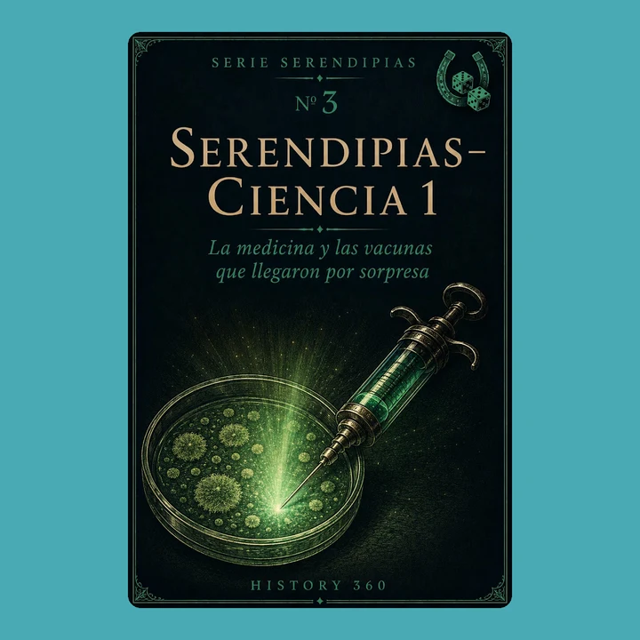 Portada de Serendipias — Ciencia 1: La medicina y las vacunas que llegaron por sorpresa, de History 360
