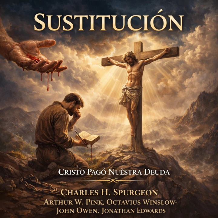 Portada de Sustitución, de Arthur W. Pink, Charles H. Spurgeon, John Owen, Jonathan Edwards, Octavius Winslow