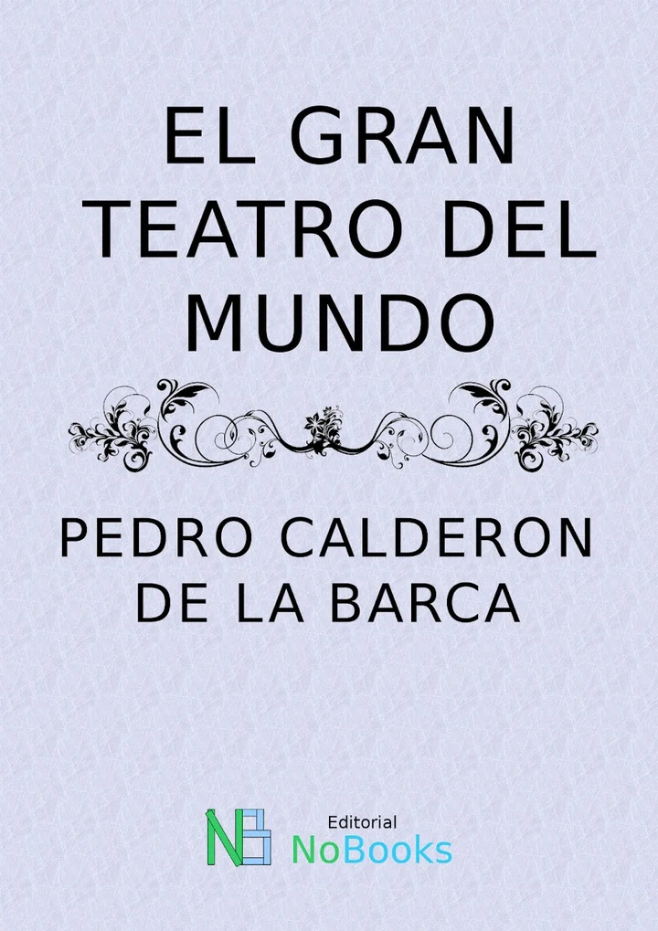 Portada de El gran teatro del mundo, de Pedro Calderón de la Barca