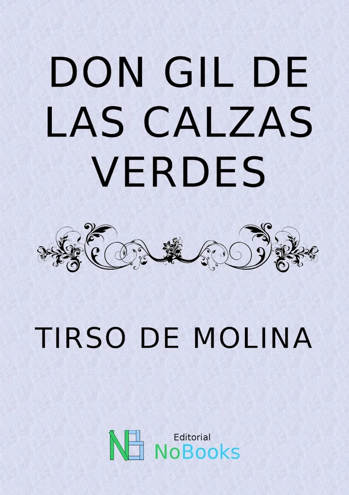 Portada de Don Gil de las calzas verdes, de Tirso de Molina
